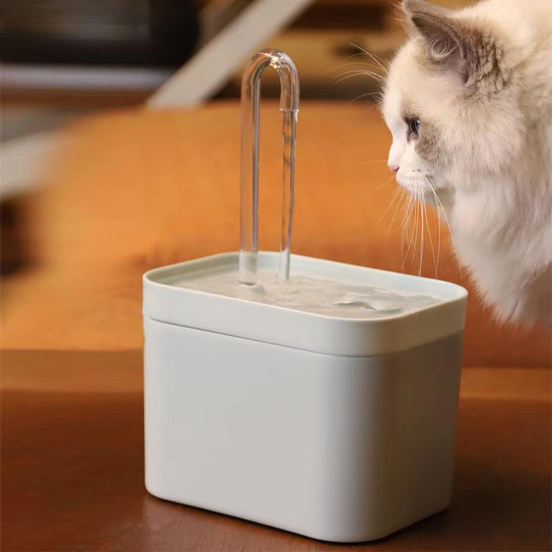 Fonte de Água Ultra-Silenciosa com Filtro Inteligente para Cães e Gatos – Dispenser Automático de 1.5L com Prevenção de Burnout e Recirculação de Água Fresca