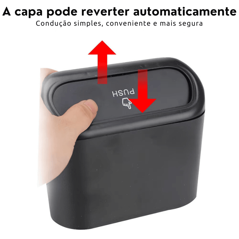 Lixeira Compacta para Carro de 1L - Organize Seu Interior com Estilo e Praticidade!