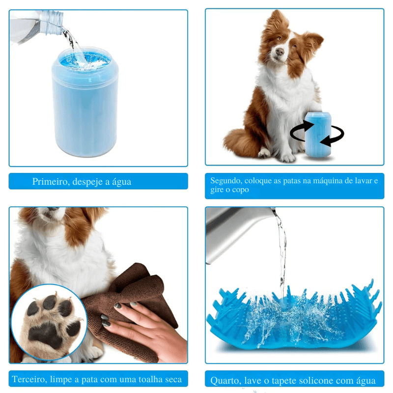 Transforme a Limpeza do Seu Pet com o Copo Lavador de Patas: Conforto e Praticidade em Silicone Macio