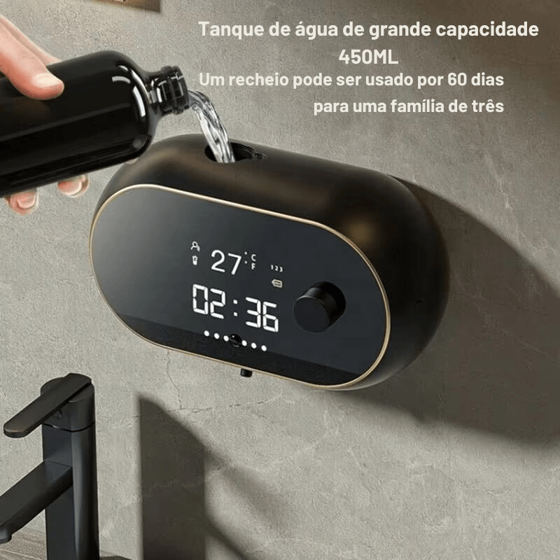 Dispensador Automático de Sabão com Indução Inteligente