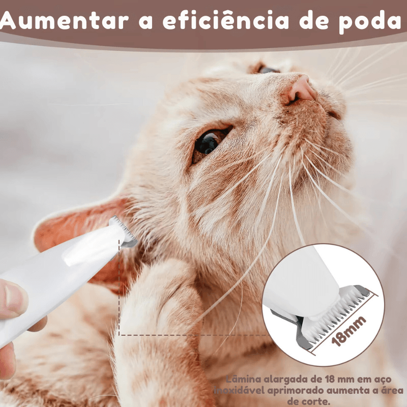 Novo Aparador de Patas para Cães com Luz LED: Totalmente À Prova d'Água e Lâmina Alargada de 18 mm para um Corte Preciso